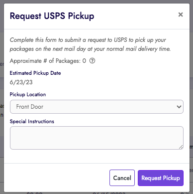 how to ship something to a post office for pickup